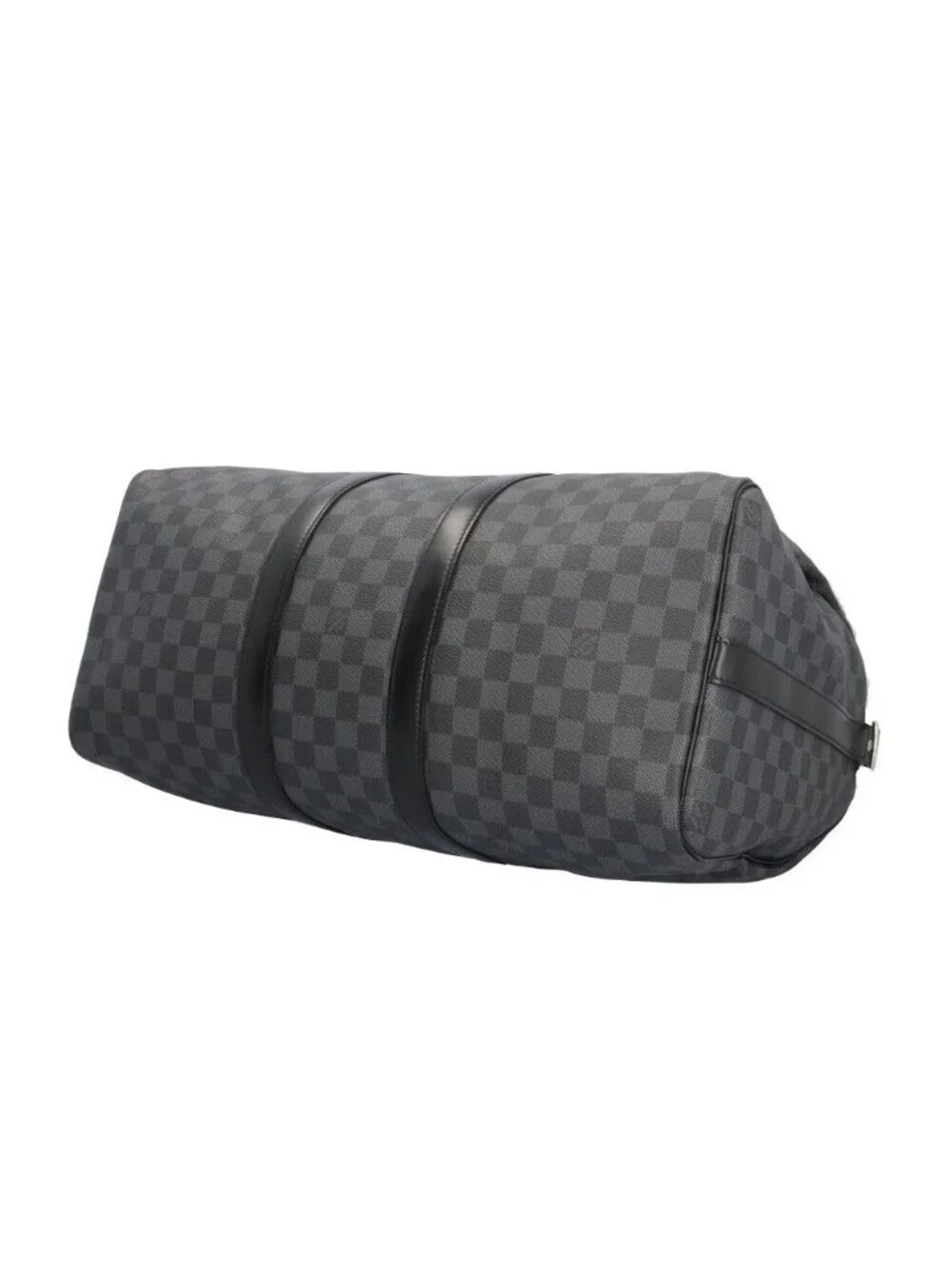 Louis Vuitton Keepall Bandouliere 45 Damier Graphite Boston Bag Canvas Black